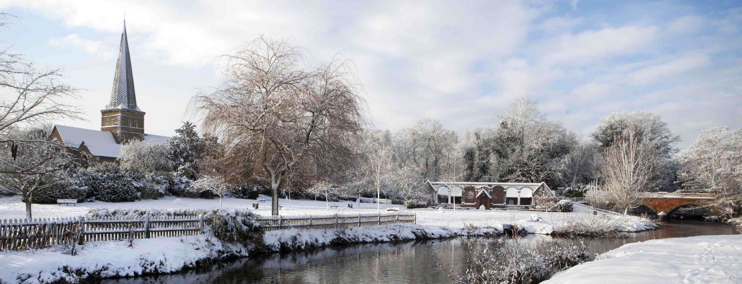Godalming in winter This is a view of Godalming - one of the best Places to Live in Surrey