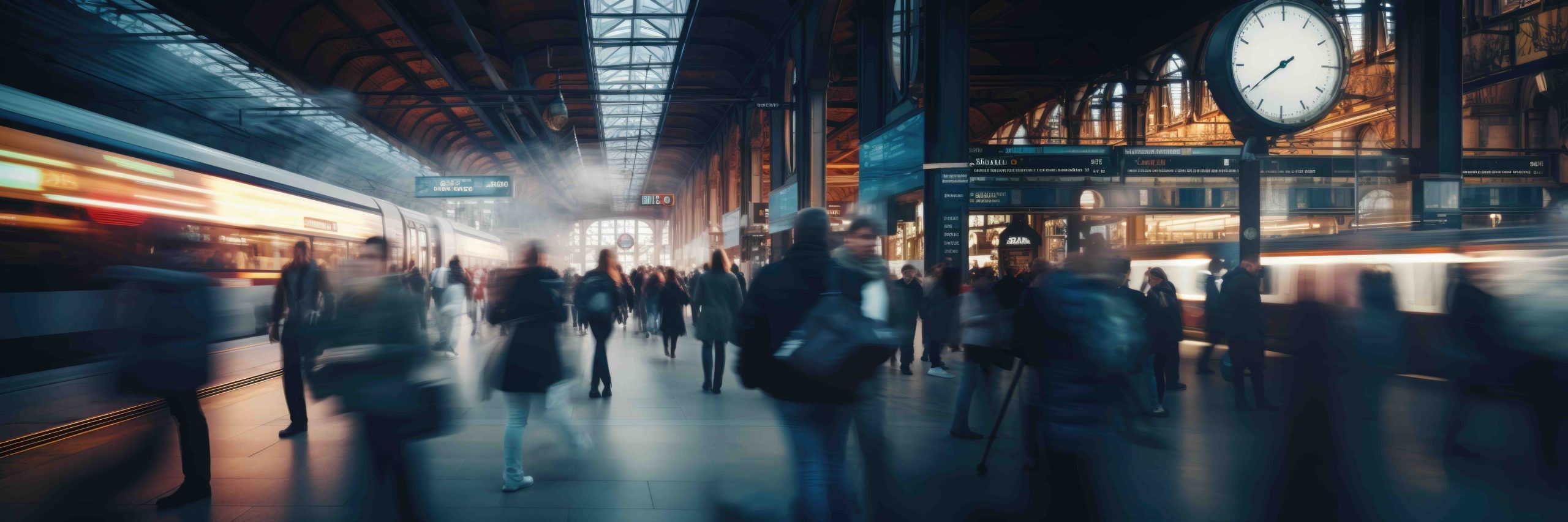 An image showing people rushing around at a train station. It doesn't have to be this way with the help as a Buying Agent Simplifies £1m+ Moves